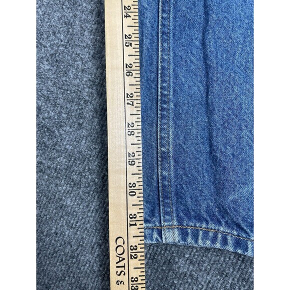 Carhartt Jeans Men's 50 X 32 Blue Denim Relaxed Fit 100% Cotton Grunge Paint - Picture 10 of 11